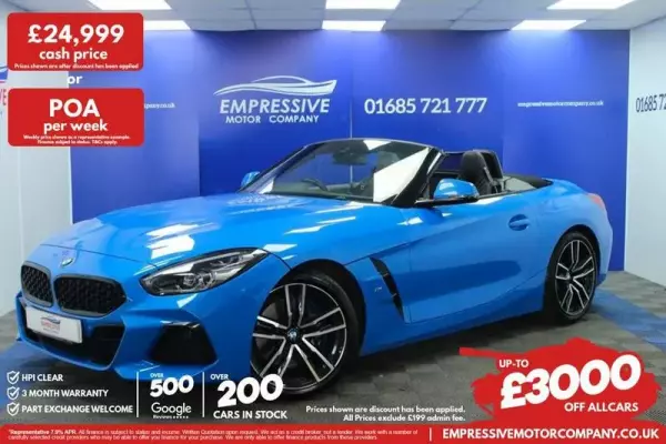 BMW Z4 2.0 30i M Sport Auto sDrive Euro 6 (s/s) 2dr