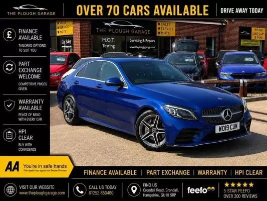 Mercedes-Benz C Class 2.0 C300d AMG Line (Premium) G-Tronic+ Euro 6 (s/s) 4dr