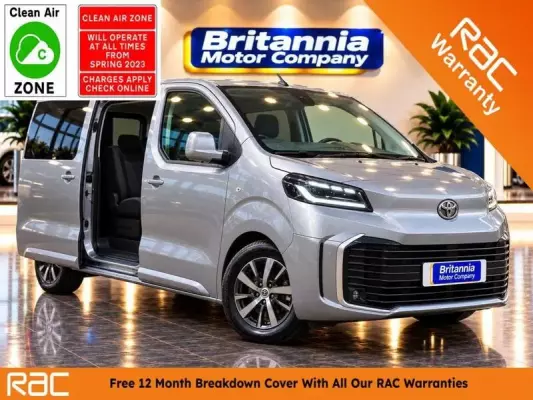 Toyota PROACE Verso 75kWh Design MPV 8 SEATER Electric Automatic MWB (136 ps) TOYOTA WARRANTY UPTO 10 YEARS !!!